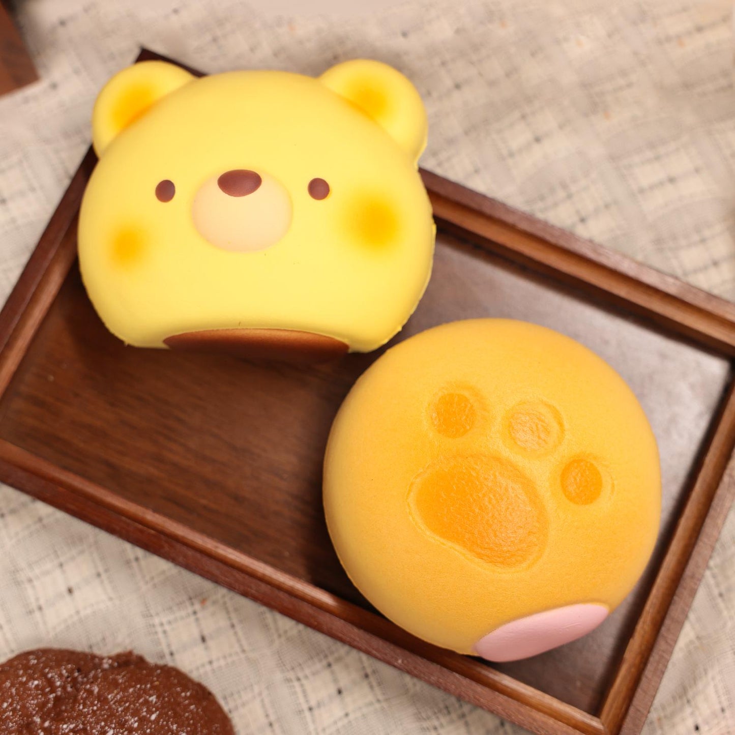 Bear Set -- Bear Paw, Bear Smiling Face, Bear Bread Simulation,Stress Relief Toy Suitable for Gift-Giving